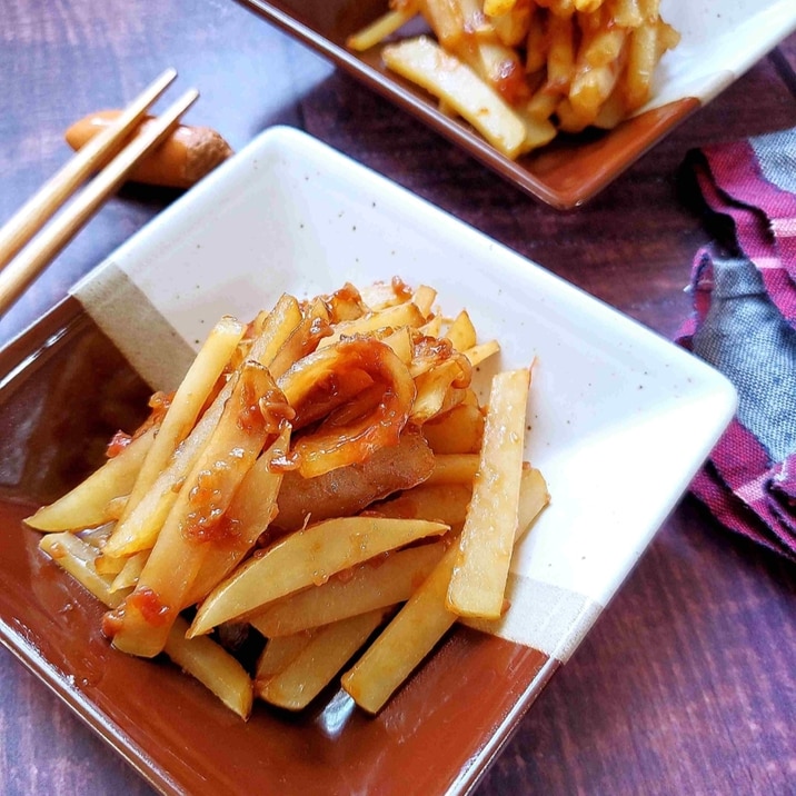 じゃがいもの梅醤油麹きんぴら